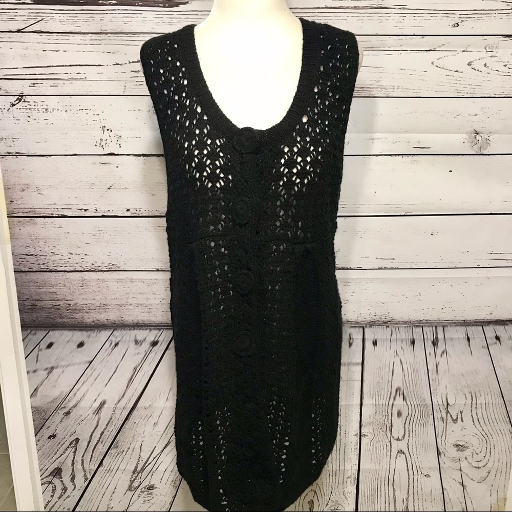 BCBG crochet vest